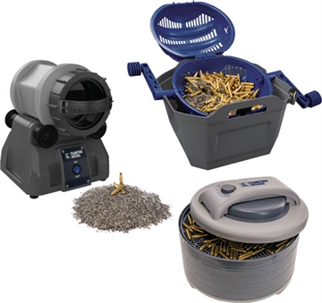 Picture of Frankford Arsenal Tumbler Pro Kit, Inlcudes Rotary Tumbler Lite, Wet/Dry Media Separator, Brass Dryer and 2 Lbs of Stainless Steel Media 1199453