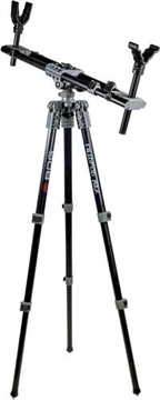 Picture of Bog-Pod Fieldpod Max Tripod with Black Finish, Spike Feet, Carry Strap, Bubble Level, Independent Leg Adjustment & 20-48" Vertical Adjustment 1100473