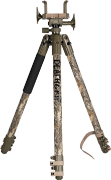 Picture of BOG Deathgrip Camo Tripod, Aluminum Construction, Matte Finish, Realtree Excape Camo, Includes Adjustable Deathgrip Clamp 1134446