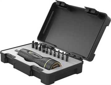 Picture of Wheeler FAT Wrench, 2023 Variant, Black and Gold, Includes Case and 10 Bits 4001002