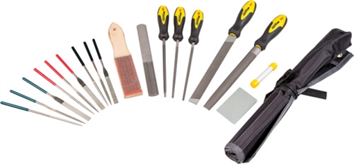 Picture of Wheeler Professional Gunsmithing File Set, 18 Piece, Includes Carrying Case, Black 710908 661120109082