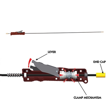 Picture of Tipton Max Force Cleaning Rod Stainless Steel 17-20 Cal Rifle Firearm 40" Long 5/40 Thread 658540