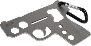 Show details for Smith & Wesson M&P Pistol Novelty Multi-Tool with Caribiner 1094693 Picture of Smith & Wesson M&P Pistol Novelty Multi-Tool with Caribiner 1094693