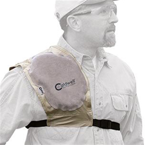 Picture of Caldwell Super Mag Plus Recoil Shield Tan Cloth w/Leather Pad Ambidextrous 330110