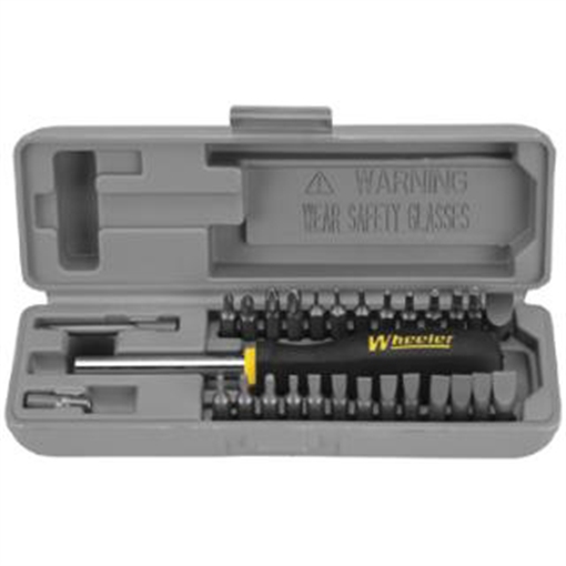 Picture of Wheeler Space-Saver Screwdriver Set Gray Steel 26 Pieces 664507