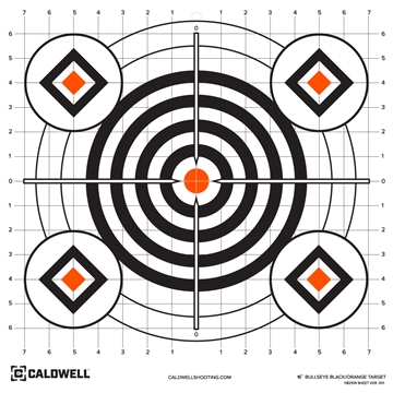 Picture of Caldwell Orange Peel Self-Adhesive Paper Universal 16" Orange Neon Green/White 10 Pack 1175520