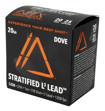Picture of APEX AMMUNITION ELEMENT DOVE 20G 2.75" 7X8 1OZ 25RD ED20-78
