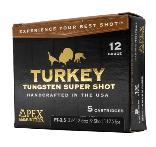 Picture of APEX AMMUNITION 12 GA 3.5" 2.5 OZ PREDATOR TSS #4 - 5 COUNT BOX PK35-2504