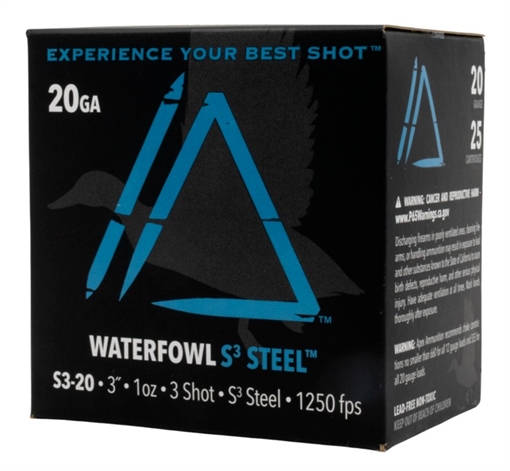 Picture of APEX AMMUNITION 20 GA 3" WATERFOWL S3 STEEL1 OZ. #3 25RD S320-3