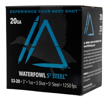 Picture of APEX AMMUNITION 20 GA 3" WATERFOWL S3 STEEL1 OZ. #3 25RD S320-3