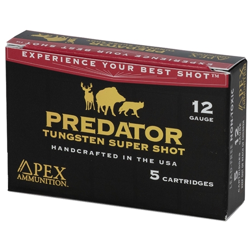 Picture of APEX AMMUNITION 12 GA 3" 2.0 OZ PREDATOR TSS #2 - 5 COUNT BOX PK3-202 PK3-22