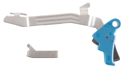Picture of Apex Tactical Specialties Inc POLYMER ACTION ENHANCEMENT TRIGGER KIT SLIM FRAME BLUE 102-P117-BLU 102P117BLU