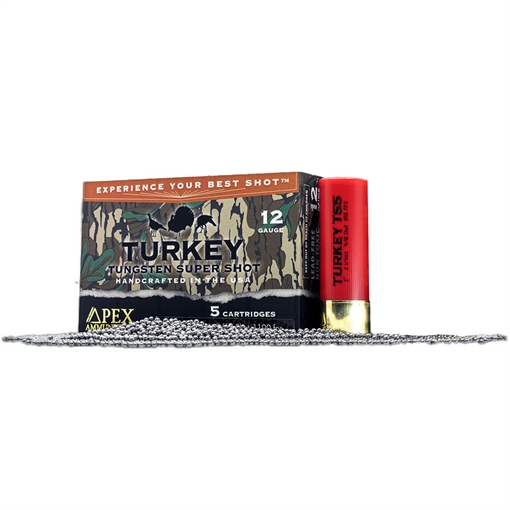 Picture of Apex Ammunition Apex Turkey TSS Greenleaf Shotgun Ammo 12 ga. 3 in. 2-1/4 oz. #9/10 shot 5 rd. GL12