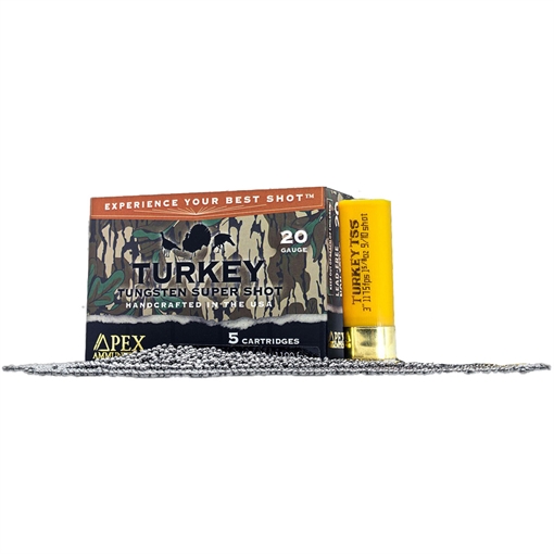 Picture of Apex Ammunition Apex Turkey TSS Greenleaf Shotgun Ammo 20 ga. 3 in. 1-5/8 oz. #9/10 shot 5 rd. GL20