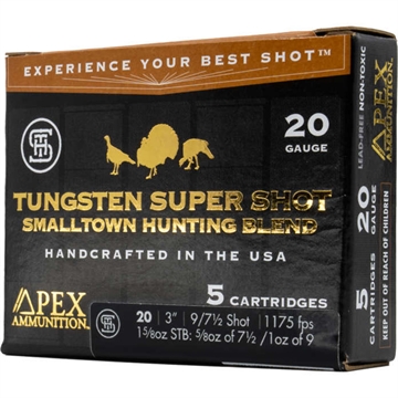 Picture of Apex Ammunition Apex Turkey TSS Smalltown Hunting Blend 20 ga. 3 in. 7.5/9 shot 5 rd STH-20