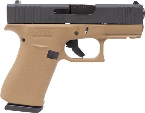 Picture of Apollo Custom|Glock 43X 9MM 10RD DDE BLK RAIL ACG-00864FRN