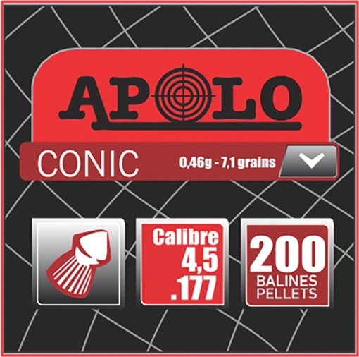Picture of APOLO PELLETS 177 CONIC 7.1GR 200 PACK E10006