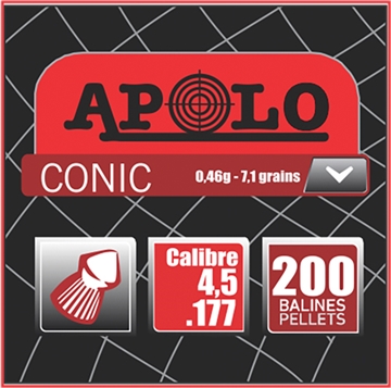 Picture of APOLO PELLETS 177 CONIC 7.1GR 200 PACK E10006
