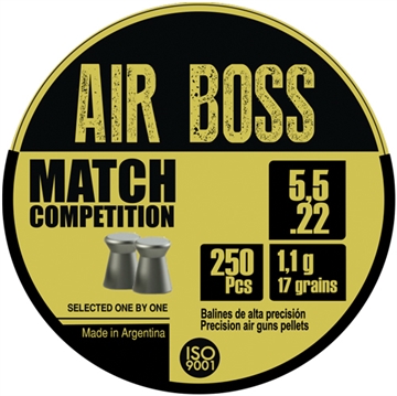 Picture of APOLO PELLETS 22 AIR BOSS MATCH 17 GRAIN 250 PACK E30302