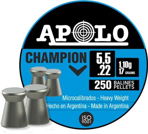 Picture of APOLO PELLETS 22 CHAMPION 17 GRAIN 250 PACK E19501