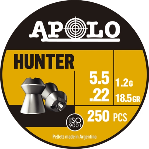 Picture of APOLO PELLETS 22 HUNTER 18.5GR 250 PACK E19971