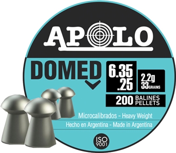 Picture of APOLO PELLETS 25 DOMED 33GR 200 PACK E19912