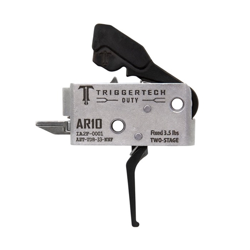 Picture of TriggerTech Duty, Flat Trigger, Two Stage, 3.5LB Pull, Fits AR-10, Anodized Finish, Black AHT-TDB-33-NNF AHTTDB33NNF