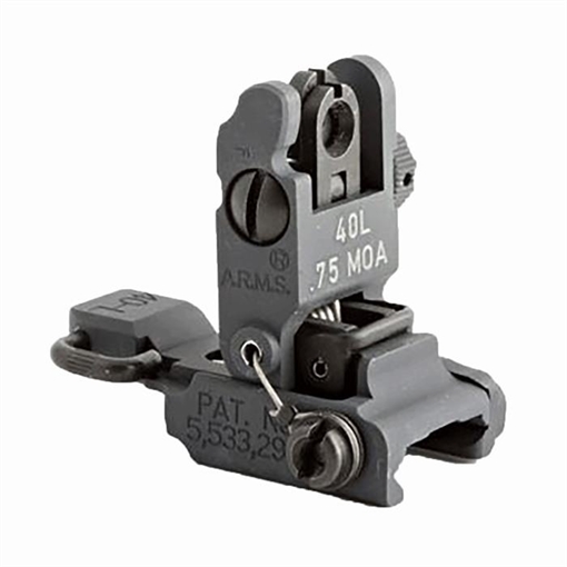 Picture of A.R.M.S. AR-15 FLIP-UP ADJUSTABLE 40L LOW PROFILE REAR SIGHT BLACK 40T L