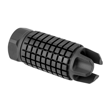Picture of Precision Armament AFAB HYBRID MUZZLE BRAKE 22 CALIBER 1/2-28 SS BLACK A04424