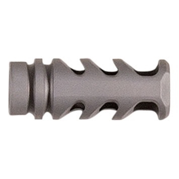 Picture of Precision Armament M4-72 SEVERE-DUTY COMPENSATOR 22 CALIBER 1/2-28 SS SILVER A04003