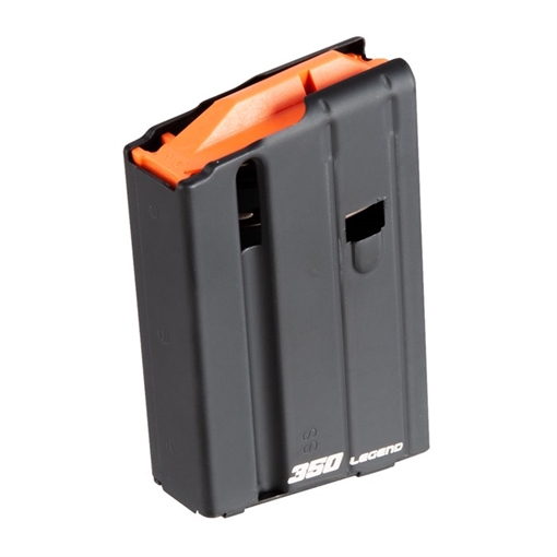 Picture of Asc AR-15 .350 LEGEND MAGAZINE 5-ROUND STAINLESS STEEL BLACK 5-350-SS-BM-O-A