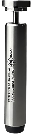 Picture of KynSHOT Hydraulic Recoil Buffer, Fits AR-9 Style PCC's Using a Mil-Spec Style Carbine Buffer Tube (Internal Depth 7") and a Barrel Length of 3.5"-7.5", Stainless Steel Construction, Silver RB5007