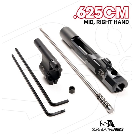 Picture of Superlative Arms Llc AR-15 ADJ PISTON SYSTEM W/CLAMPON .625'' GAS BLOCK MID RH SABO-PS-RFD-M625CM
