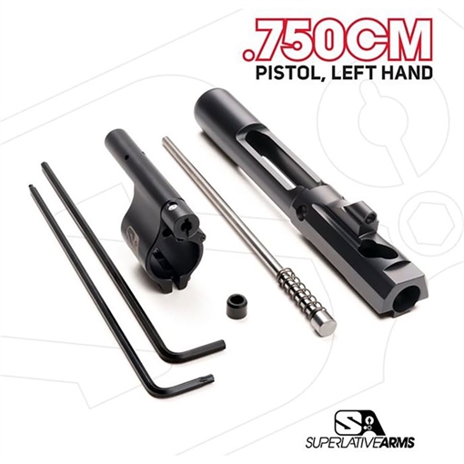 Picture of Superlative Arms Llc AR-15 ADJ PISTON SYSTEM W/CLAMP ON .750'' GAS BLOCK PISTOL LH SABO-PS-LFD-P750CM