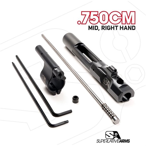 Picture of Superlative Arms Llc AR-15 ADJ PISTON SYSTEM W/CLAMPON .750'' GAS BLOCK MID RH SABO-PS-RFD-M750CM
