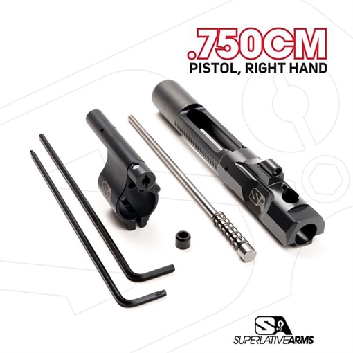 Picture of Superlative Arms Llc AR-15 ADJ PISTON SYSTEM W/CLAMP ON .750'' GAS BLOCK PISTOL RH SABO-PS-RFD-P750CM