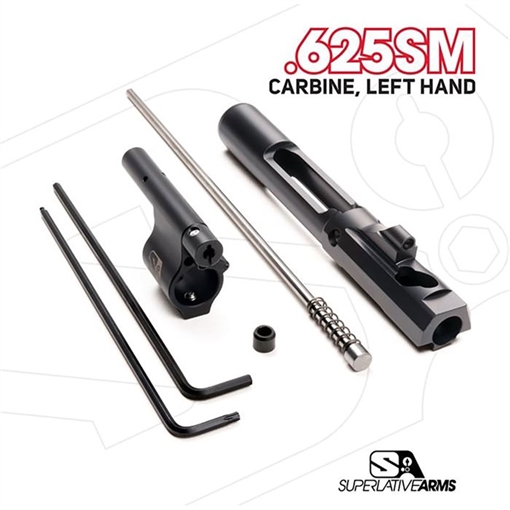 Picture of Superlative Arms Llc AR-15 ADJ PISTON SYSTEM W/SOLID .625'' GAS BLOCK CARBINE LH SABO-PS-LFD-C625SM