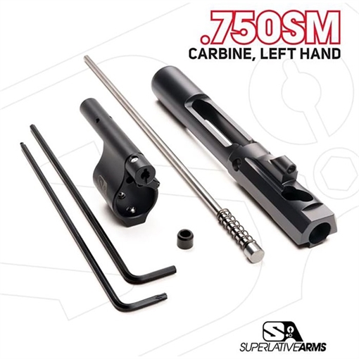 Picture of Superlative Arms AR-15 ADJ PISTON SYSTEM W/SOLID .750'' GAS BLOCK CARBINE LH SABO-PS-LFD-C750SM