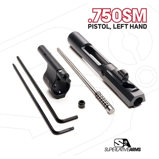 Picture of Superlative Arms AR-15 ADJ PISTON SYSTEM W/SOLID .750'' GAS BLOCK PISTOL LH SABO-PS-LFD-P750SM