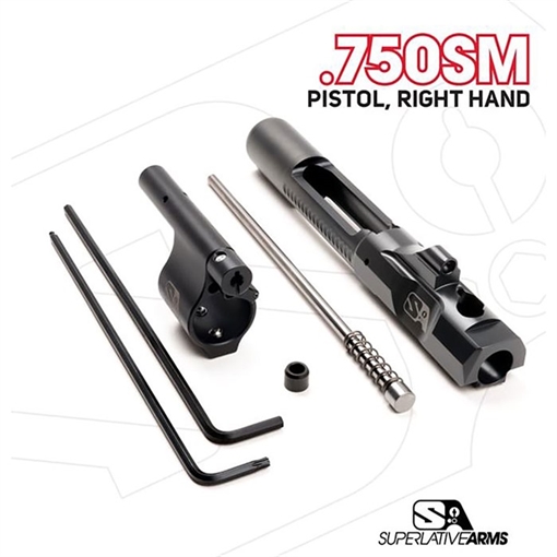 Picture of Superlative Arms AR-15 ADJ PISTON SYSTEM W/SOLID .750'' GAS BLOCK PISTOL RH SABO-PS-RFD-P750SM