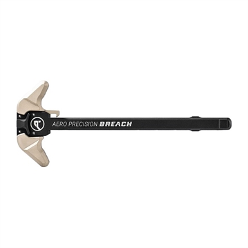 Picture of Aero Precision AR-15 BREACH AMBIDEXTROUS CHARGING HANDLE LRG LEVER BLK/TAN APRA700121C