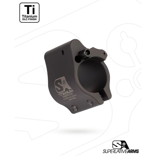 Picture of Superlative Arms AR-15 CLAMP ON TITANIUM ADJUSTABLE GAS BLOCK .625'' BLACK SABO-DI-625CDT