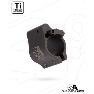 Picture of Superlative Arms AR-15 CLAMP ON TITANIUM ADJUSTABLE GAS BLOCK .625'' BLACK SABO-DI-625CDT