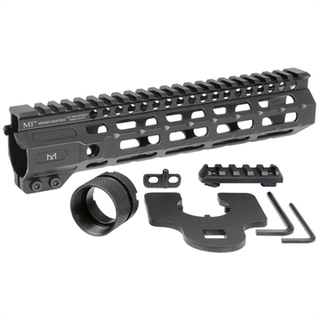 Picture of Midwest Industries Combat Rail M-LOK Handguard, Fits AR-15 Rifles, 9.5", Wrench Included, Anti Rotation/Indexing Tabs, Black MI-CRM9.5