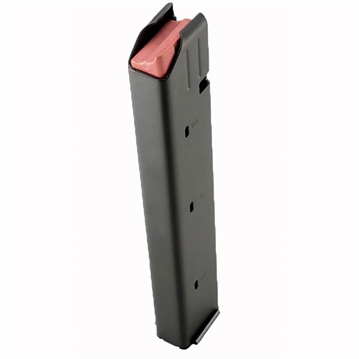 Picture of DURAMAG Magazine, 9MM, 32 Rounds, Fits 9MM Colt Pattern AR Rifles, Orange Anti-Tilt AGF Follower, Stainless Steel, Black 3209041178CPD