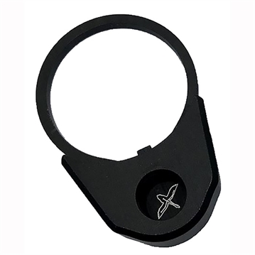 Picture of Forward Controls Design END PLATE W/ 3-QD SLING SWIVEL SOCKETS BLACK DLC ESF-H, 4140, BLK DLC