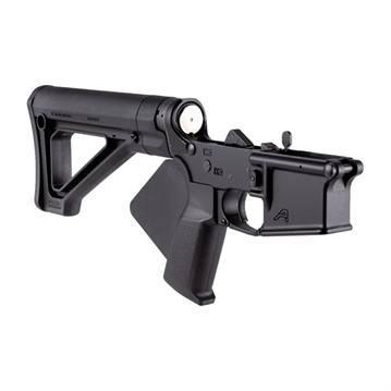 Picture of Aero Precision FEATURELESS COMP LOWER W/MAGPUL FIXED CAR STOCK FOR AR15 BLK APAR501146