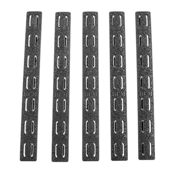 Picture of Bravo Company RAIL PANEL KIT 5-PACK KEYMOD RUBBER BLACK 5.5'' BCM-KMR-RP-BLK-5