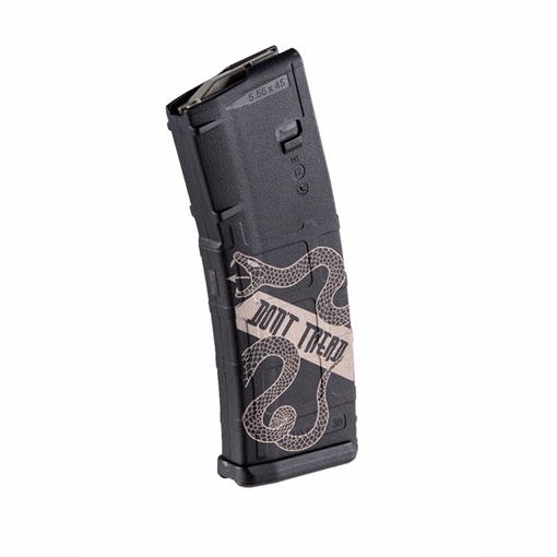 Picture of Brownells AR-15 223/5.56 30RD POLYMER MAGAZINE BLACK DON'T TREAD ON ME NONE