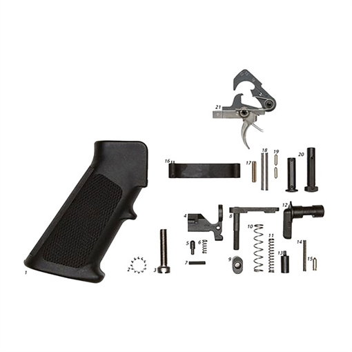 Picture of Alg Defense AR-15 LOWER PARTS KIT WITH GRIP W/ ACT TRIGGER 16-004